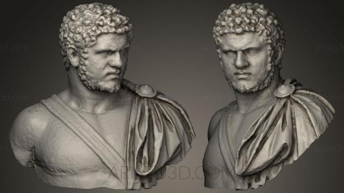 Busts and heads antique and historical (BUSTA_0228) 3D model for CNC machine